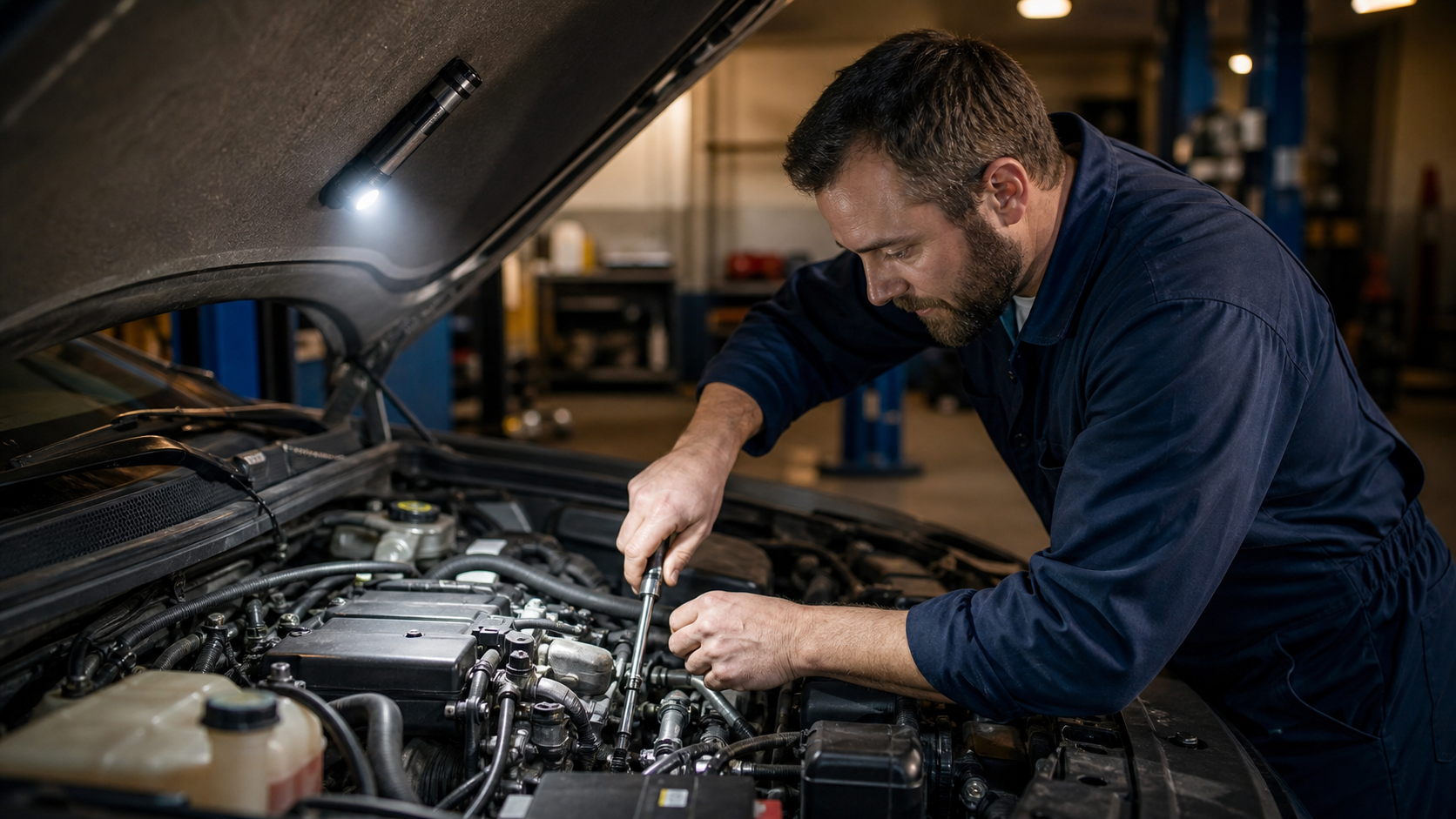 Best flashlight for mechanics during engine bay repair
