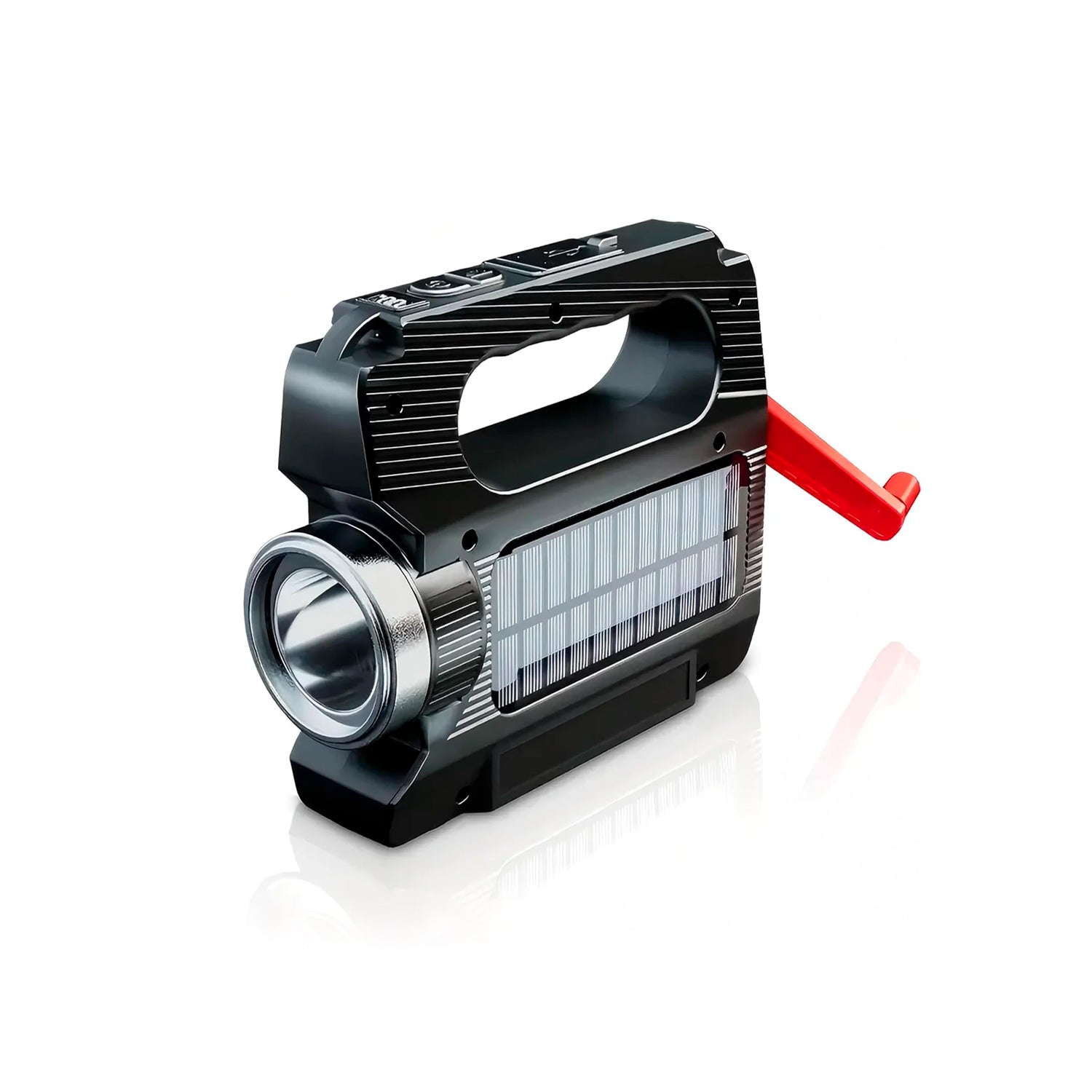 Hand Crank Solar Powered Flashlight