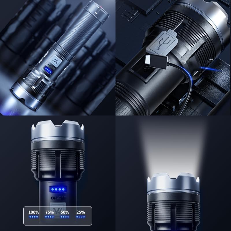 Lampe de poche rechargeable 1000LM haute luminosité