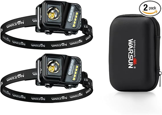 Rechargeable Lightweight Headlamp 2 Packs