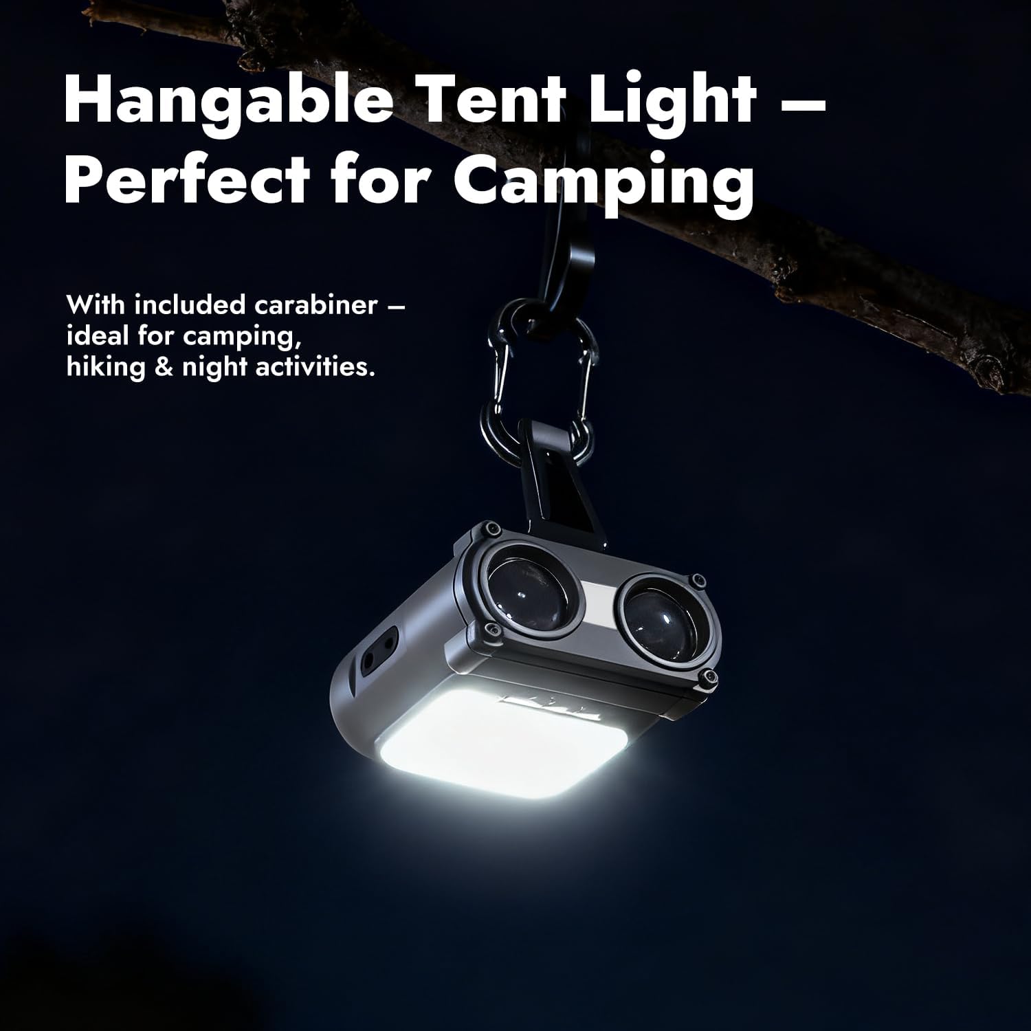 Lampe frontale de pêche réglable à 90°