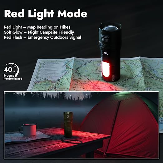 Lampe de poche rechargeable à projecteur