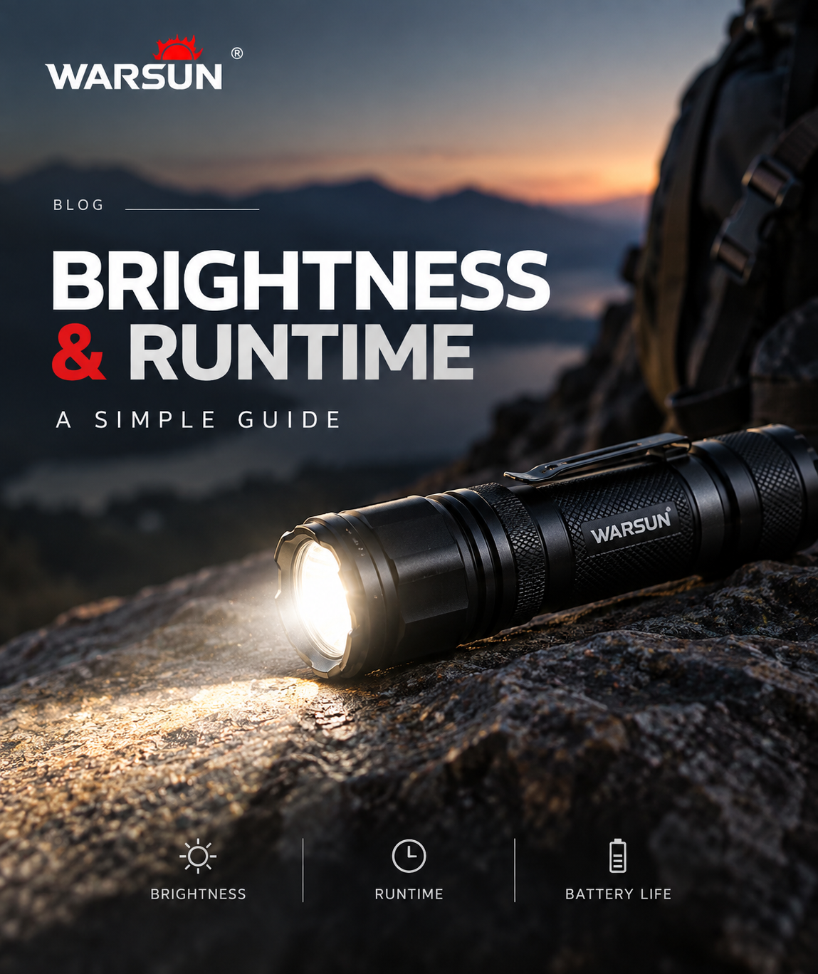 Flashlight Runtime Explained: How Brightness Modes Affect Battery Life