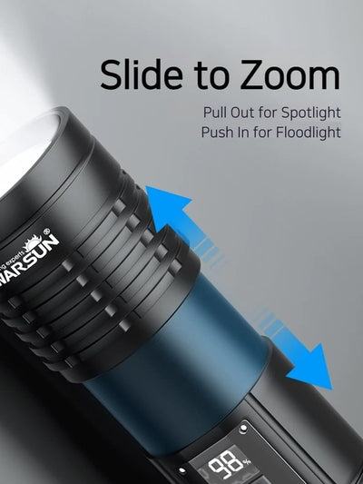 Lampe de poche rechargeable à faisceau puissant – 500 lumens