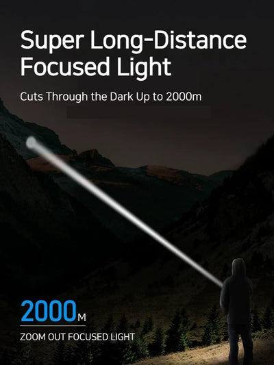 Lampe de poche rechargeable à faisceau puissant – 500 lumens