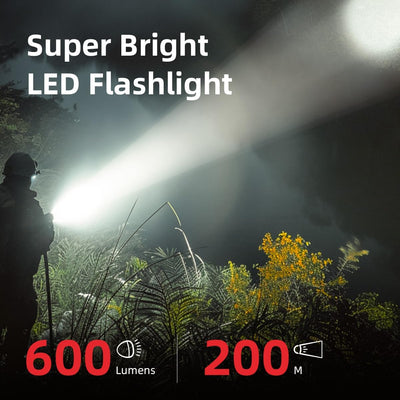 Hand Crank Solar Powered Flashlight