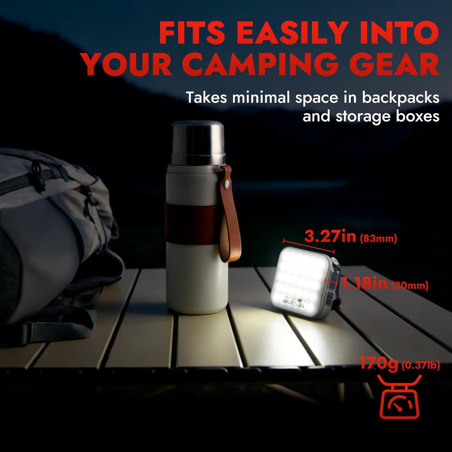 Lanternes de camping solaires LED