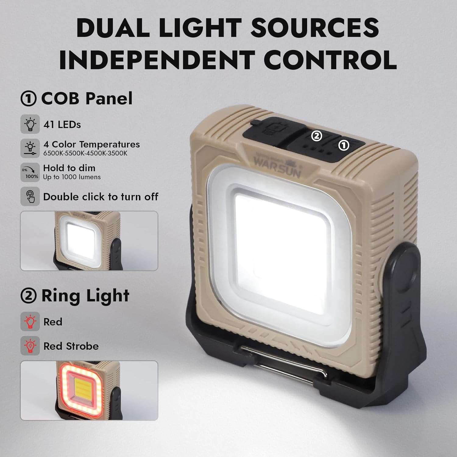 Lanternes de camping rechargeables 1000 lumens