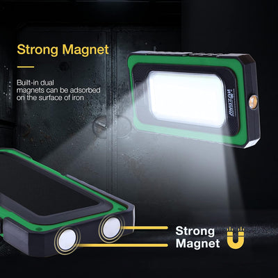 WARSUN Y40 Rechargeable LED Work Light 1500 Lumens Magnetic Green