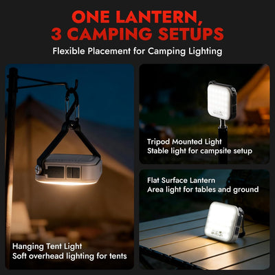 Lanternes de camping solaires LED