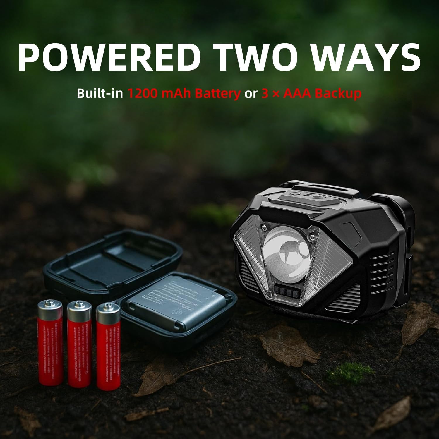 Lampe frontale rechargeable avec capteur de mouvement