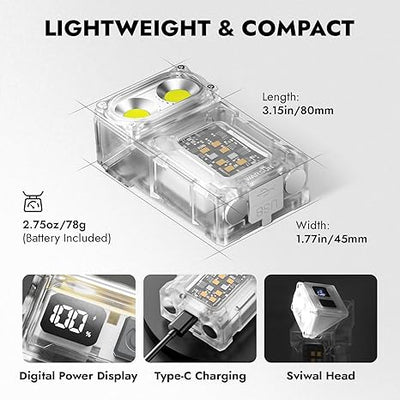Lampe de poche LED de travail mini Swivial