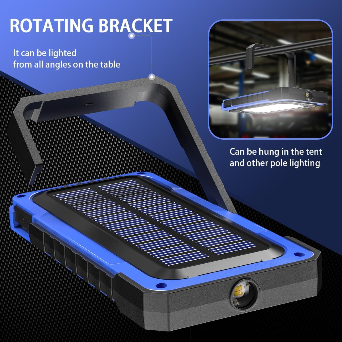 WARSUN Y40 Rechargeable LED Work Light 1500 Lumens Blue