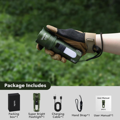 Lampe de poche rechargeable à projecteur
