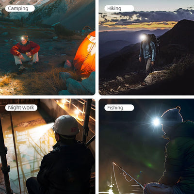 Rechargeable Lightweight Headlamp 2 Packs
