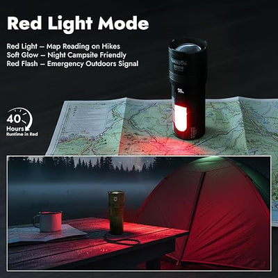 Lampe de poche rechargeable à projecteur