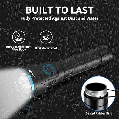 Lampe de poche haute puissance 10000 lumens