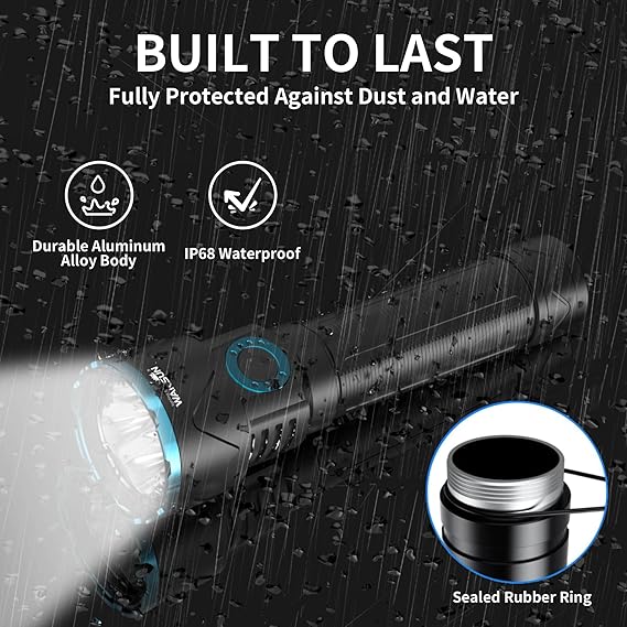 Lampe de poche haute puissance 10000 lumens