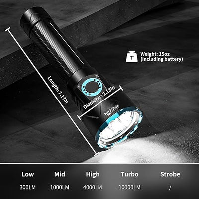 Lampe de poche haute puissance 10000 lumens