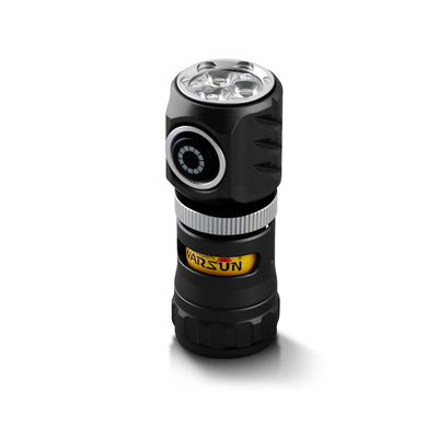 Mini lampe de poche EDC rechargeable tournante