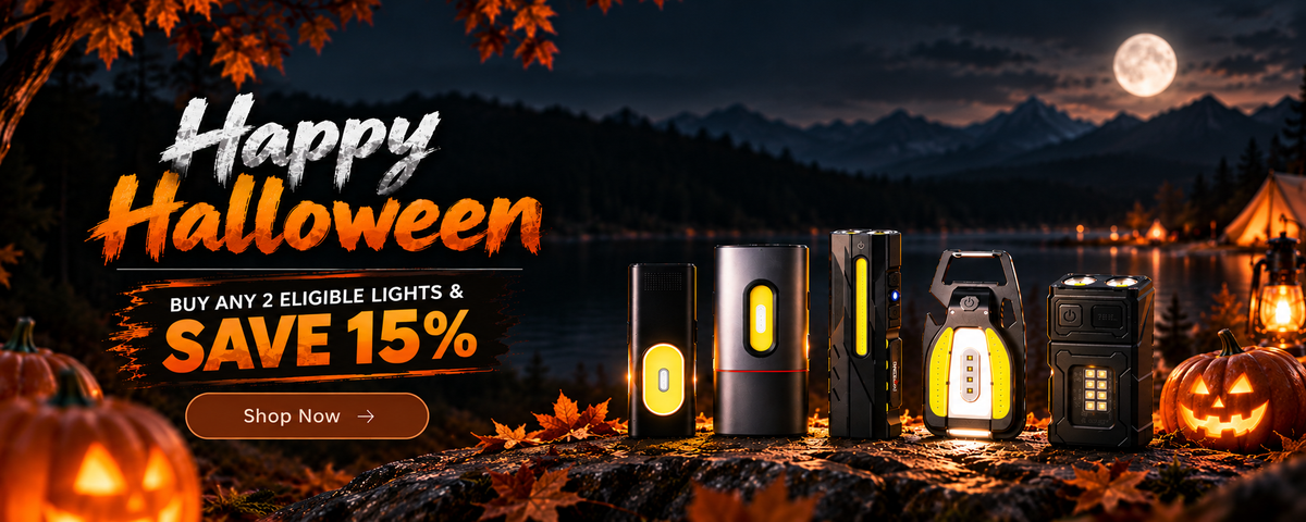 Shop the WARSUN Halloween collection—buy 2 eligible lights and save 15%