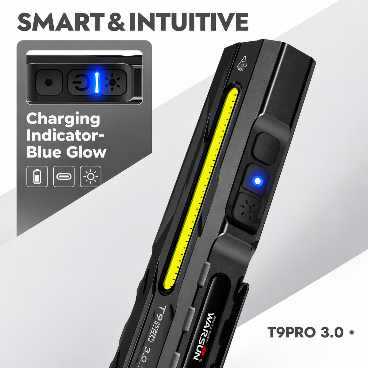 BLUE CHARGING INDICATOR