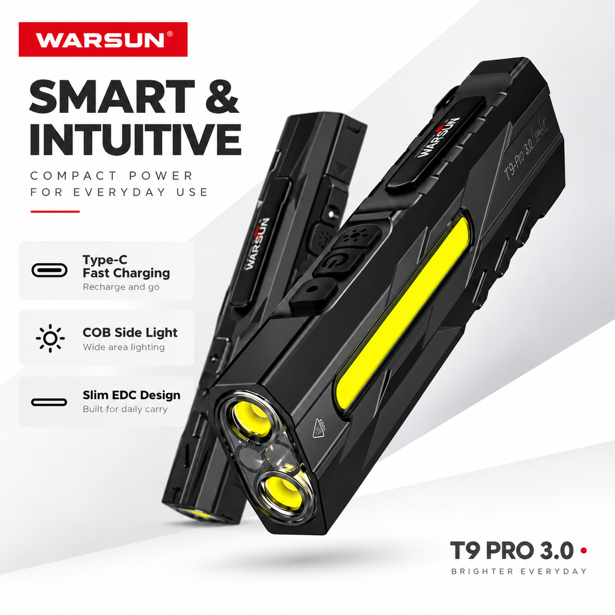WARSUN T9 Pro EDC flashlight