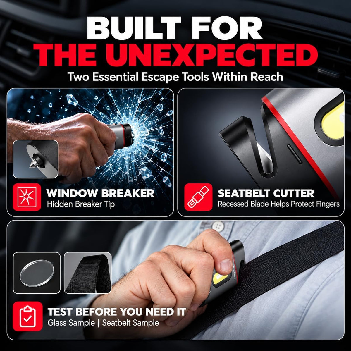K7 Car Emergency Flashlight